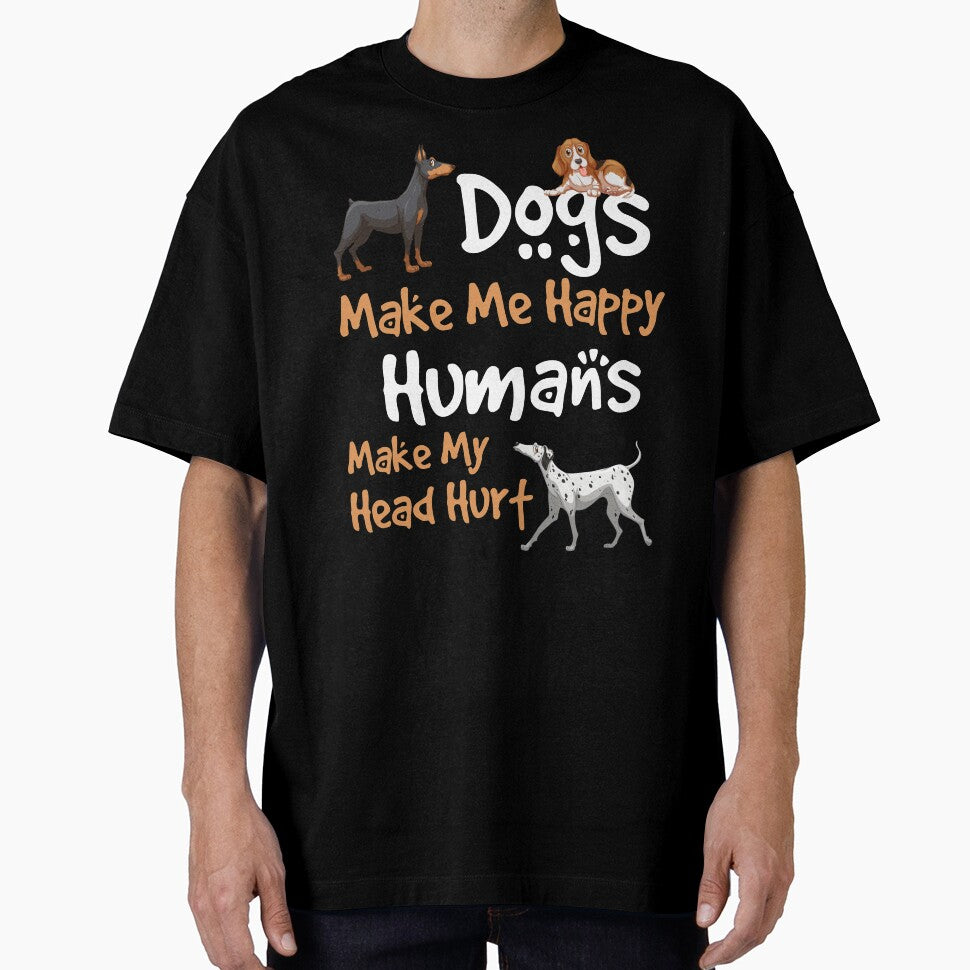 Funny Quote Dog Lovers Humans Make My Head Hurt by VivaGul