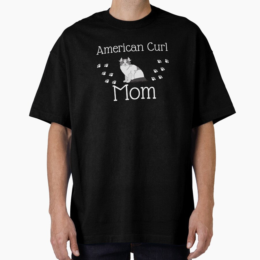 American Curl Mom Oversized T-Shirt