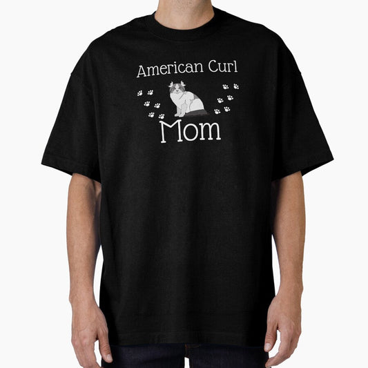 American Curl Mom Oversized T-Shirt