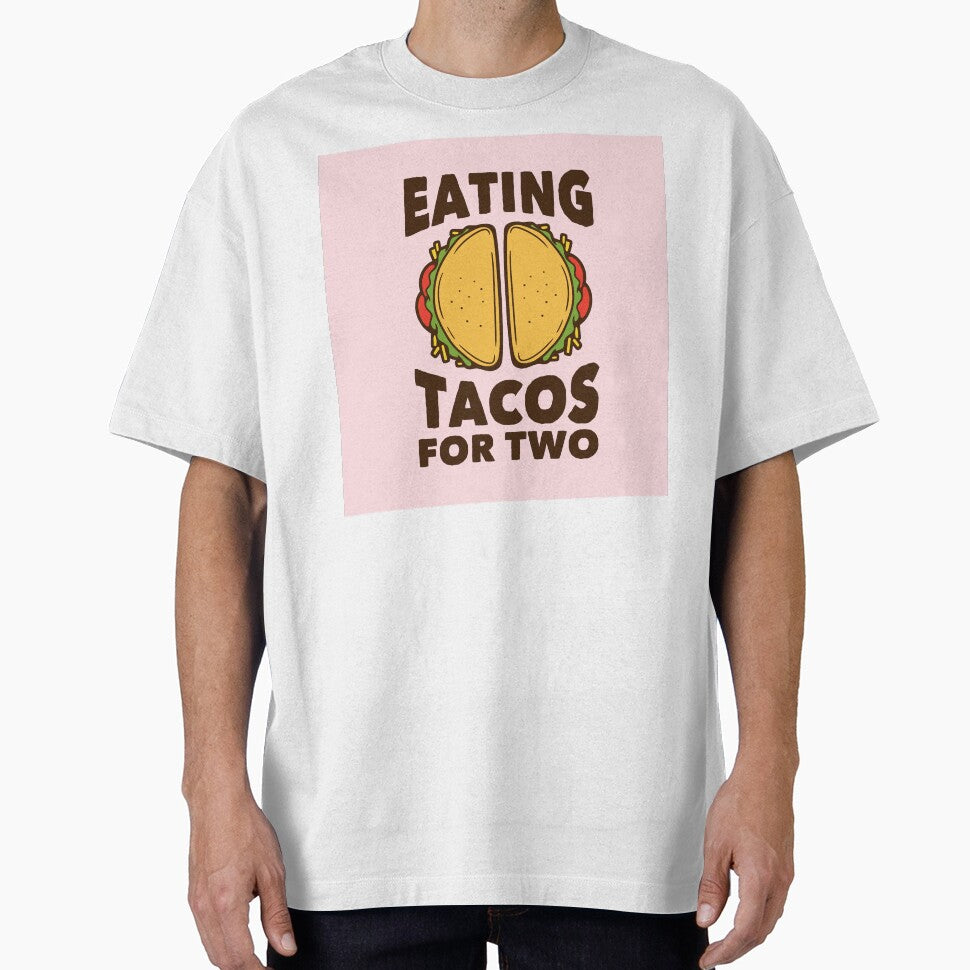 Vintage Slogan Typography Eating Tacos Two by Peekonet