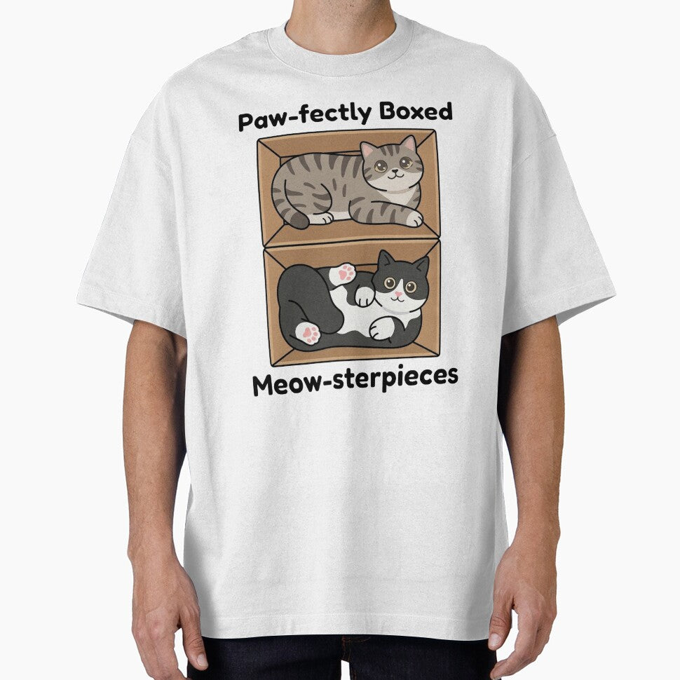 Paw-fectly Boxed – Cute Cats in Boxes Funny Design by aiqdelicia