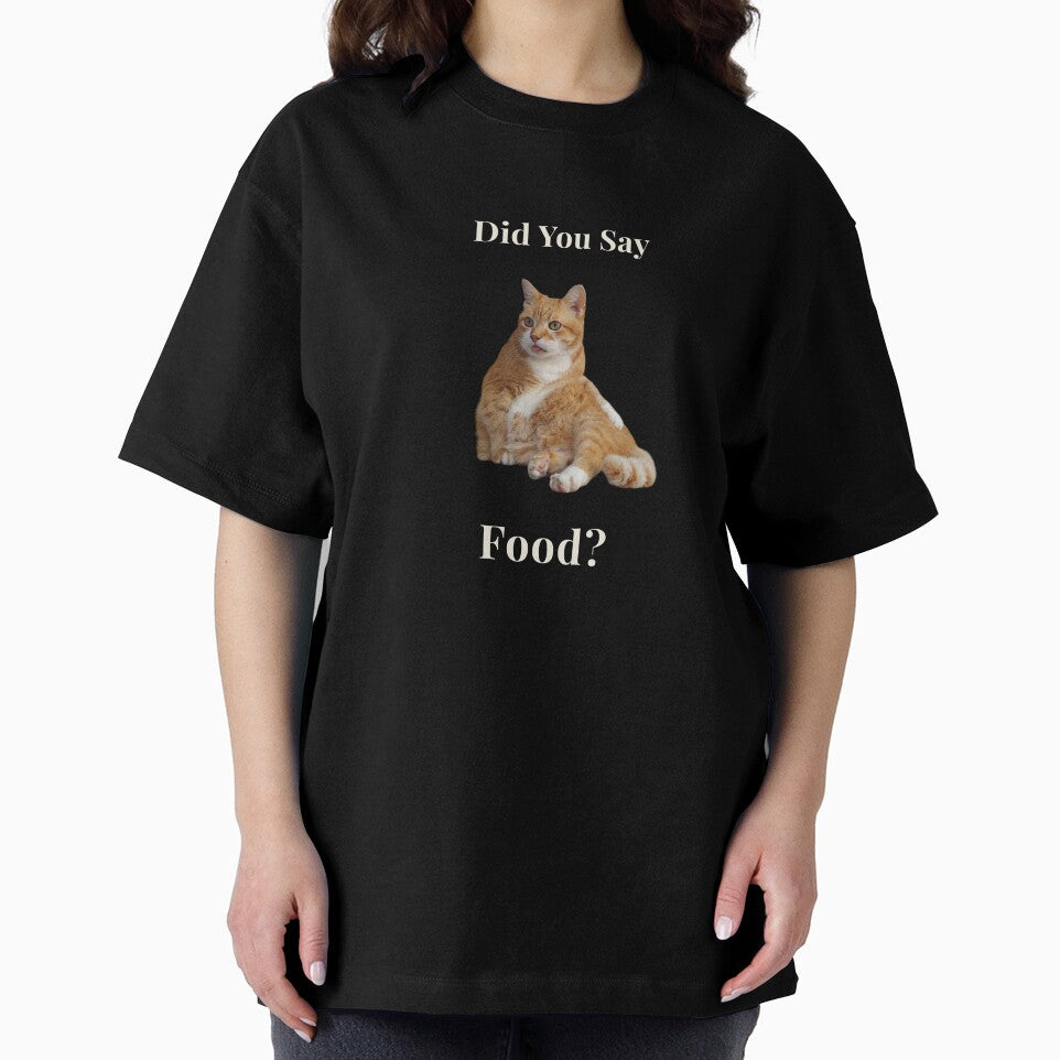 Did You Say Food? – Funny Orange Cat Reaction Design by MB-CatPrints