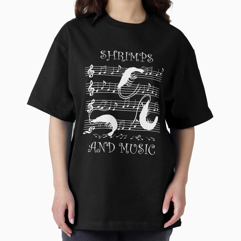 Seafood Fan Music and Shrimps Ironic Saying by osborange