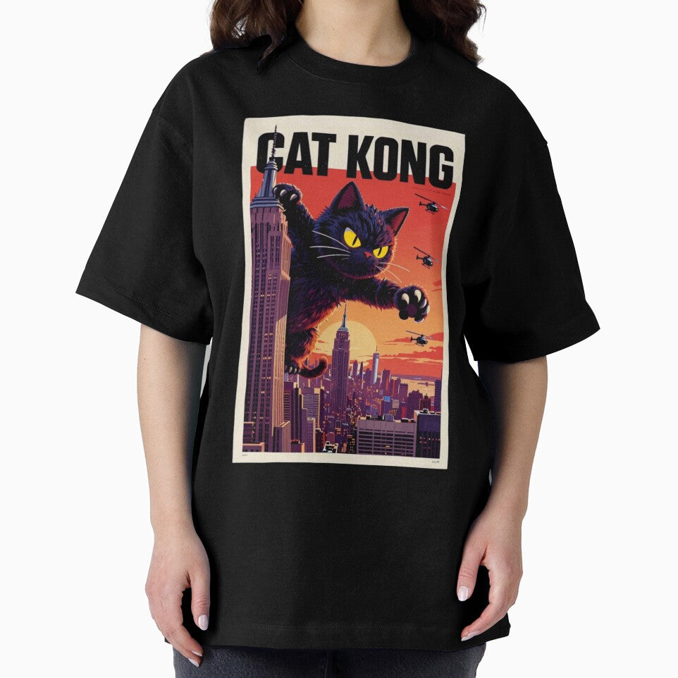 Cat Kong Funny Giant Cat Meme by VibeFactoryOfc