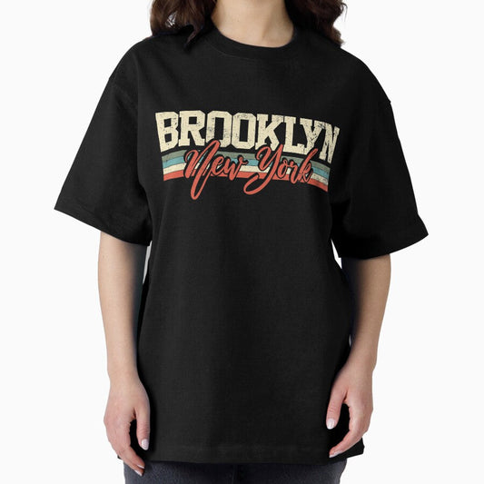 Brooklyn New York Retro Vintage Oversized T Shirt