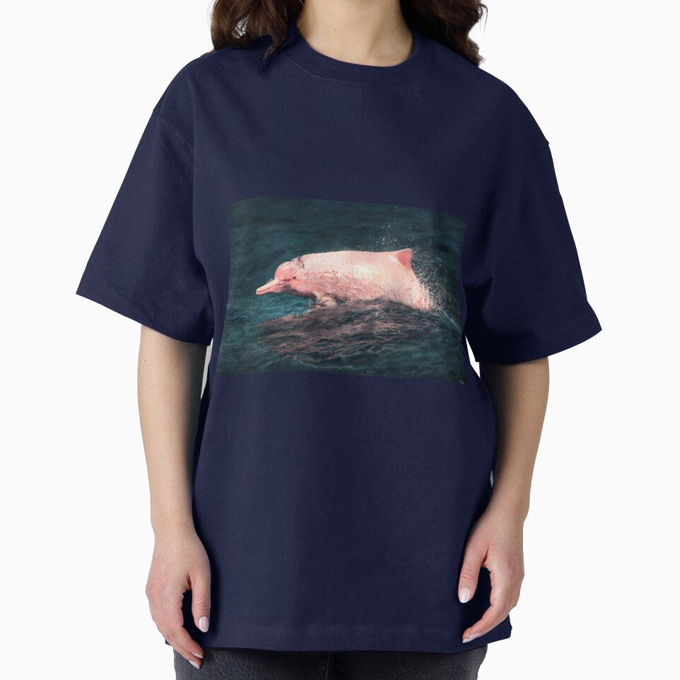 Pink dolphin by alandodrawing