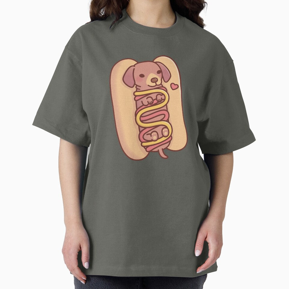 Cute Dachshund Hotdog Bun by rustydoodle