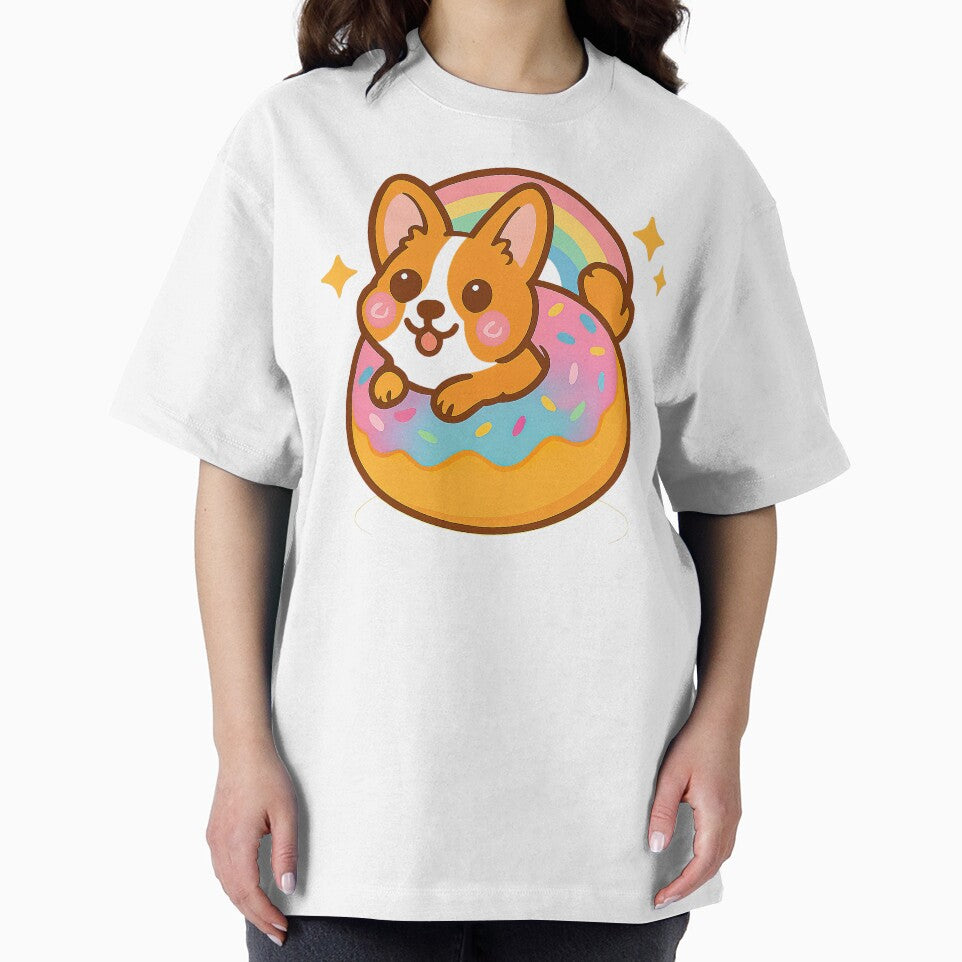 Cute Kawaii Corgi, Rainbow Donut Corgi, Kawaii Corgi by graphic-genie