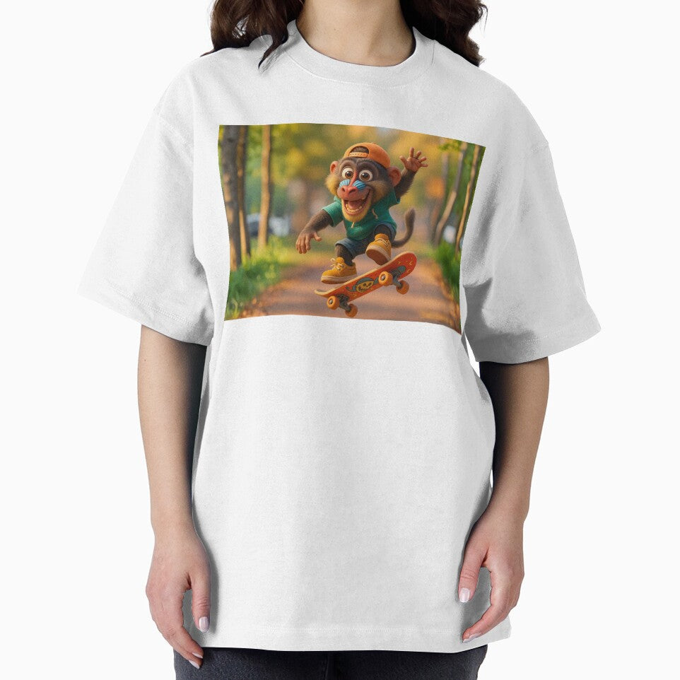 Skater Mandrill Monkey by Sillytoe