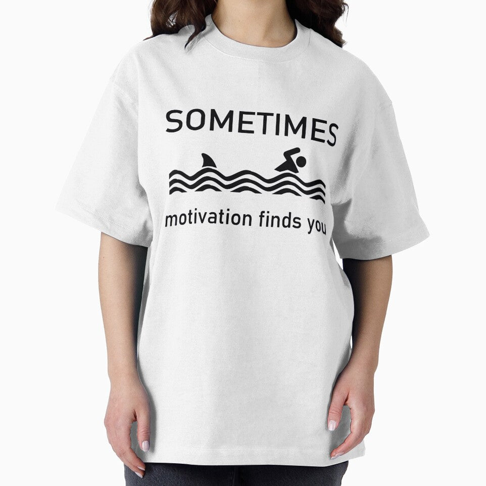 Sometimes Motivation Finds You swimming art by BeatrixKnoll