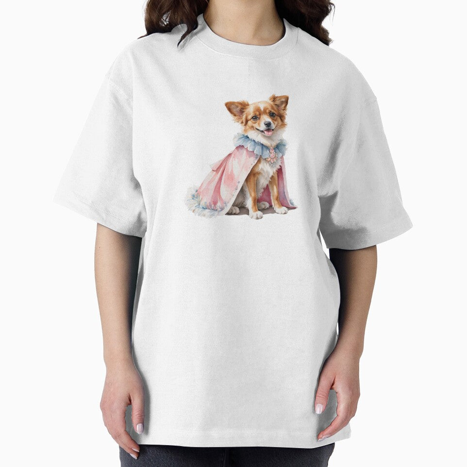 Watercolor Dog Wonderland in Retro Attire by Victoria Riabov