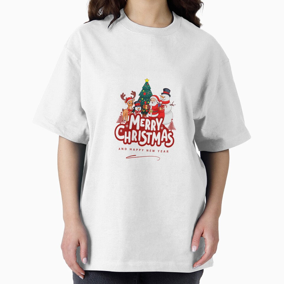 Festive Christmas Characters & Tree Illustration by MinimalMotif