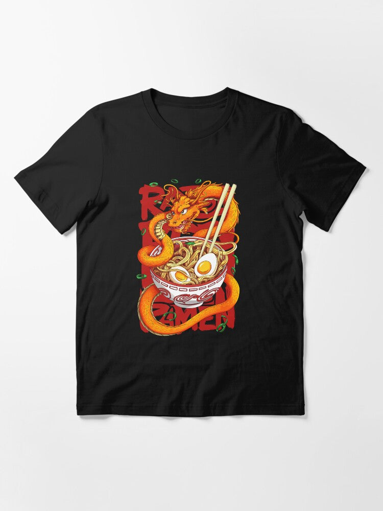 Japanese Ramen Noodles Dragon Bowl Kawaii Anime Men Women Essential T-Shirt Style001