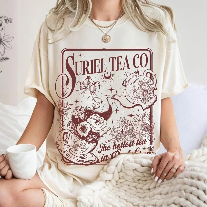 Suriel Tea Shirt Suriel Tea Co Shirt Suriel Tea Suriel Tea Co Suriel Tea Acotar Shirt Acotar Sarah J Maas T-Shirts, Hoodie, Sweatshirt