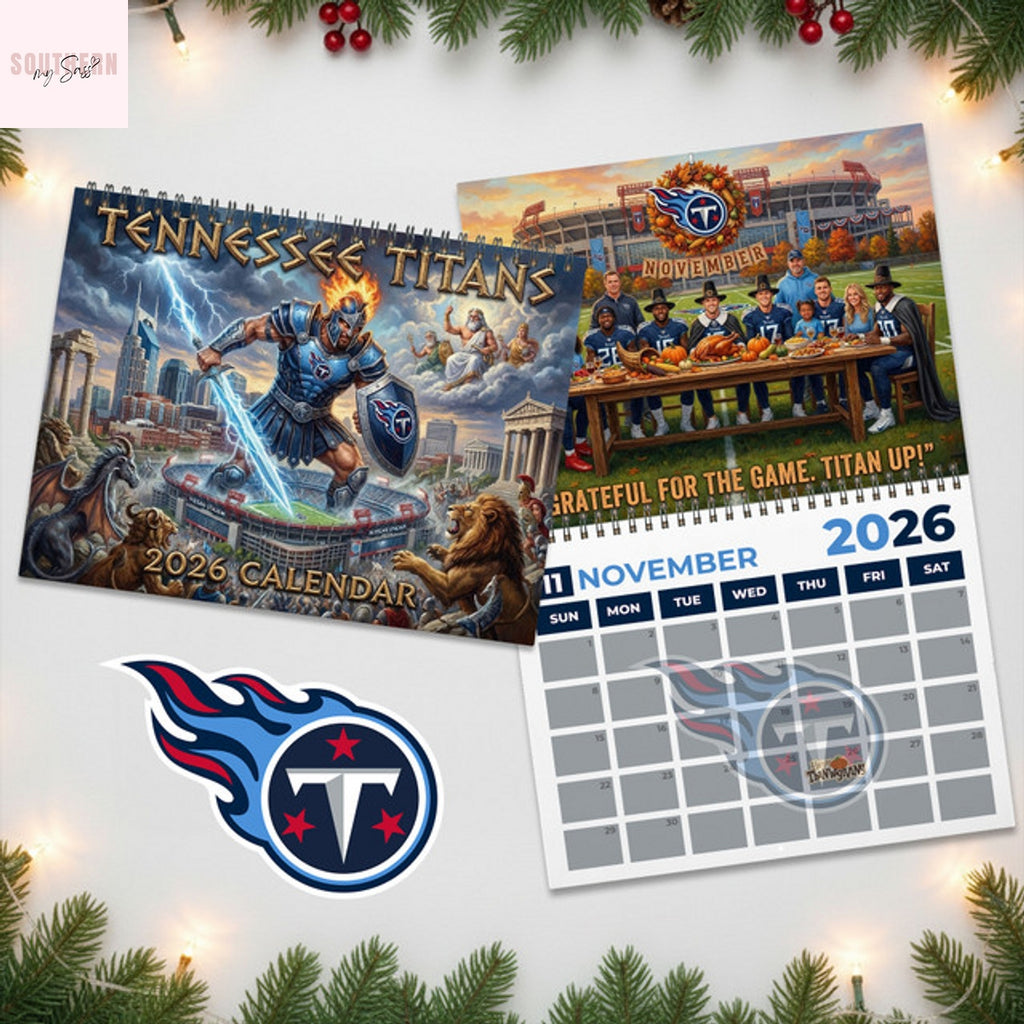 Tennessee Titans 2026 Wall Calendar