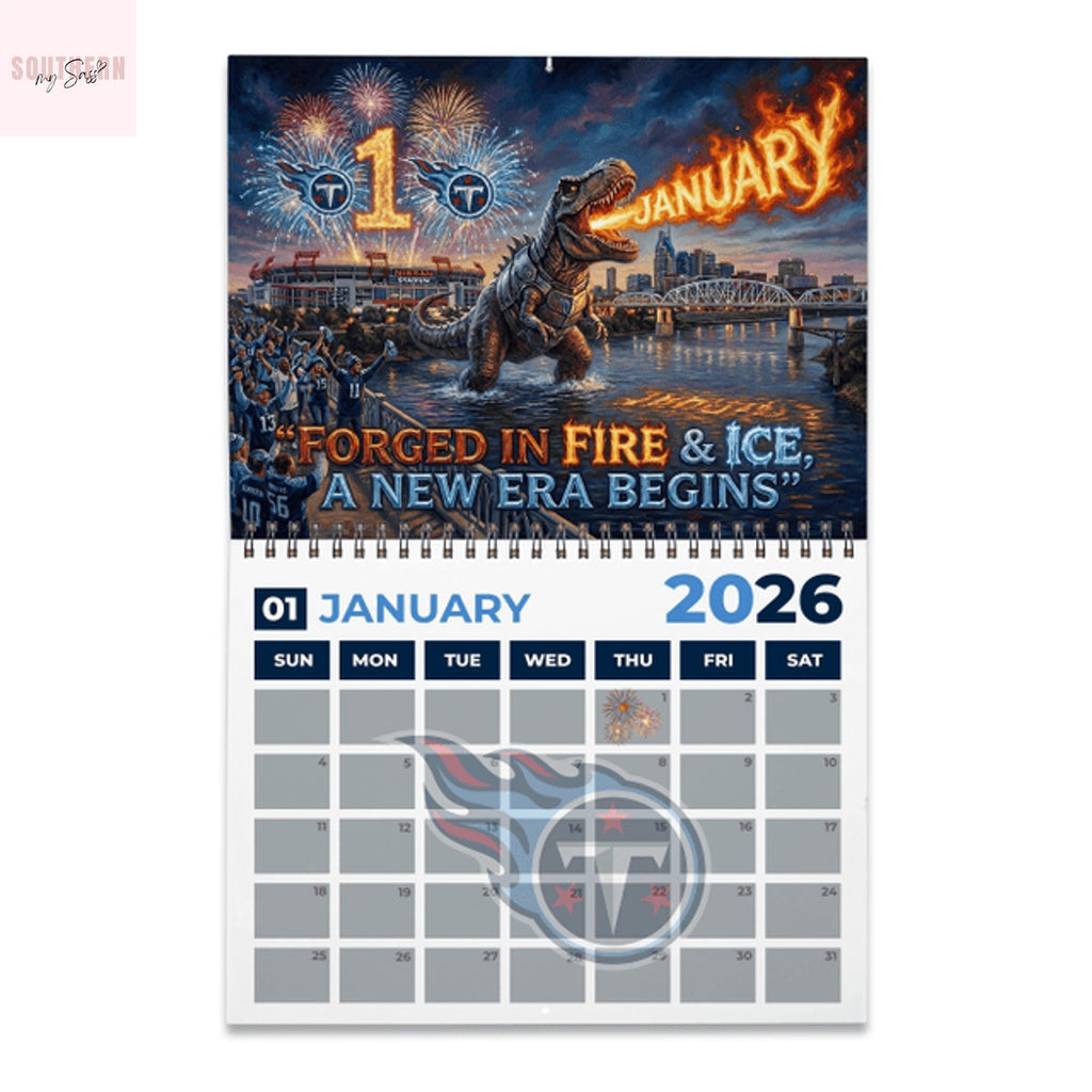 Tennessee Titans 2026 Wall Calendar