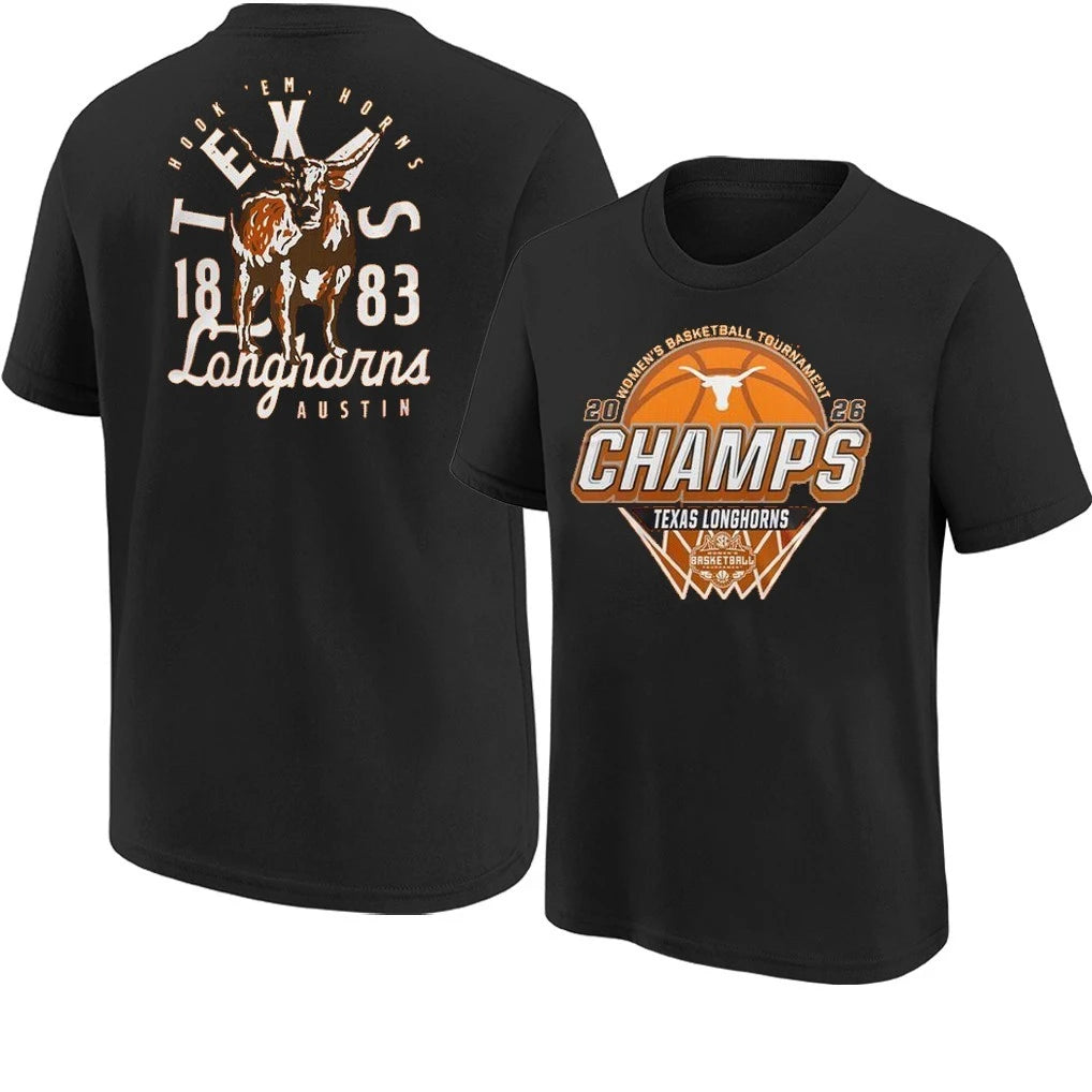 Texas Longhorns 2026 WBB SEC Tournament Champions T-Shirt