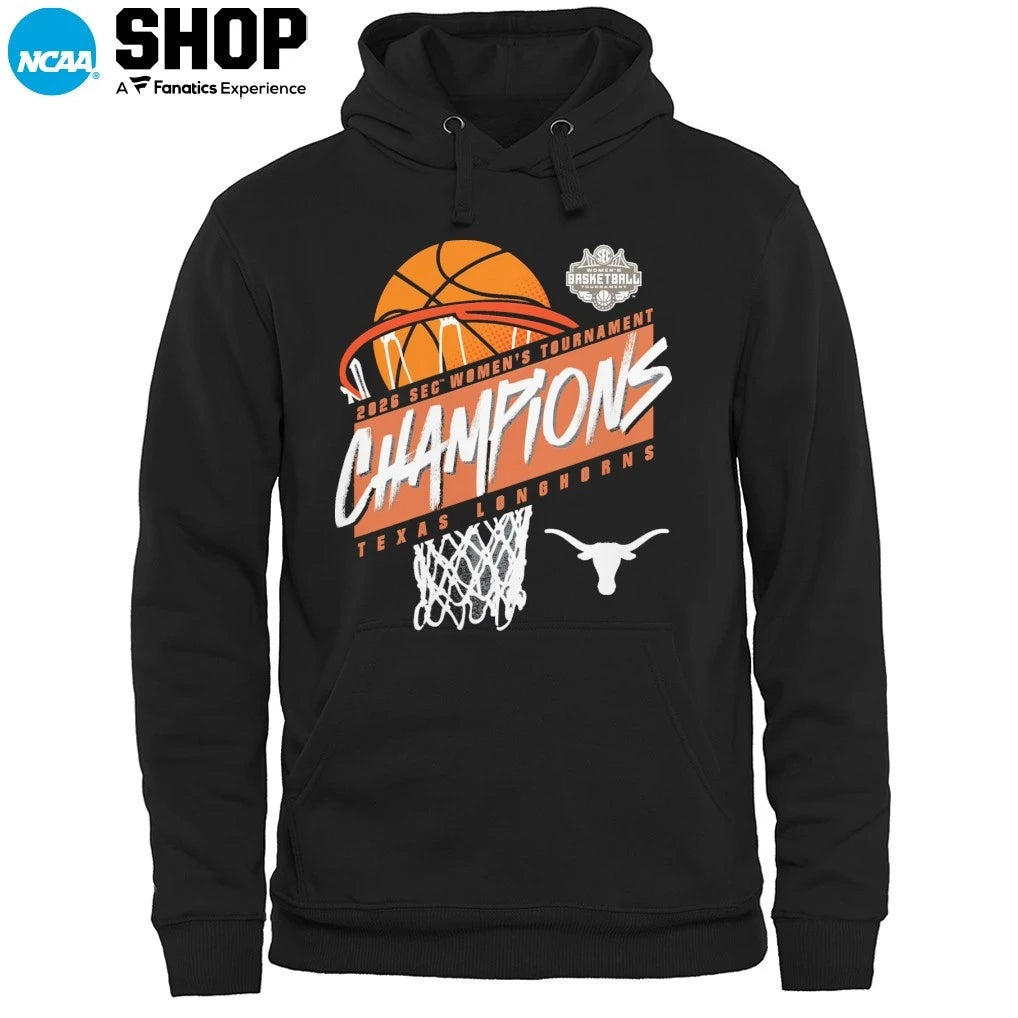 Texas Longhorns Women’s 2026 SEC Women’s Basketball Tournament Champions T-Shirt