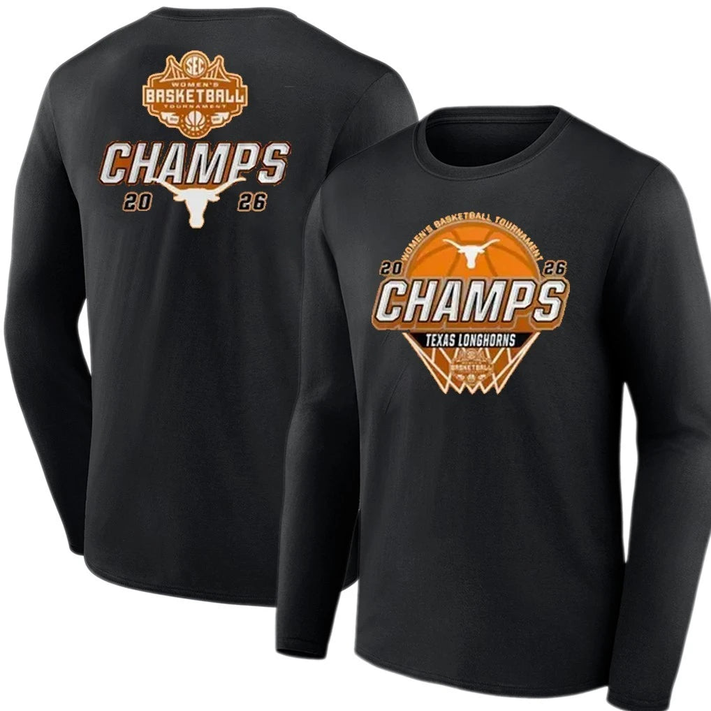 Texas Longhorns Women’s Basketball SEC Tournament Champs 2026 Edition T-Shirt