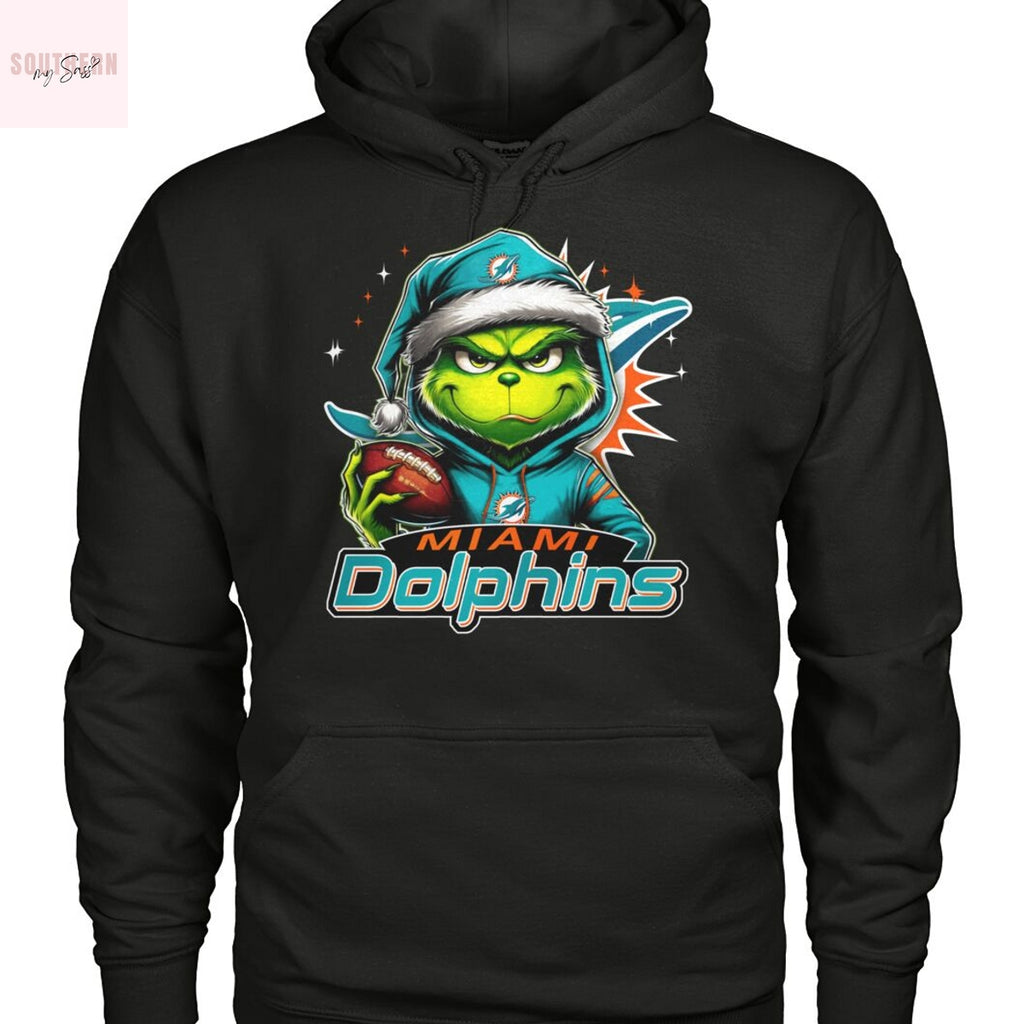 The Grinch Christmas x Miami Dolphins Unsiex T-Shirt