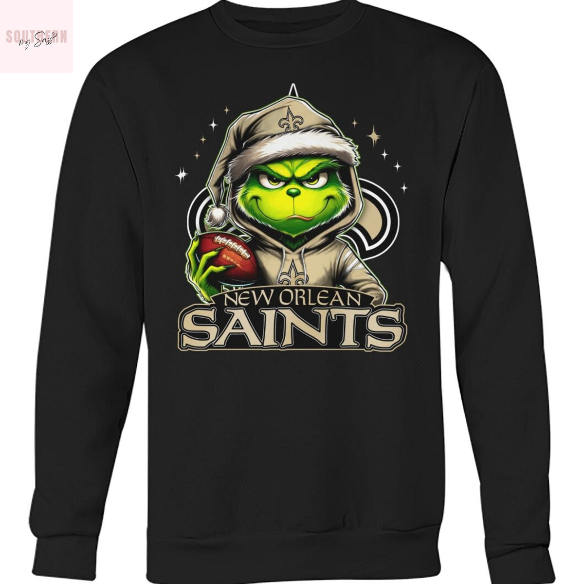 The Grinch Christmas x New Orlean Saints Unsiex T-Shirt