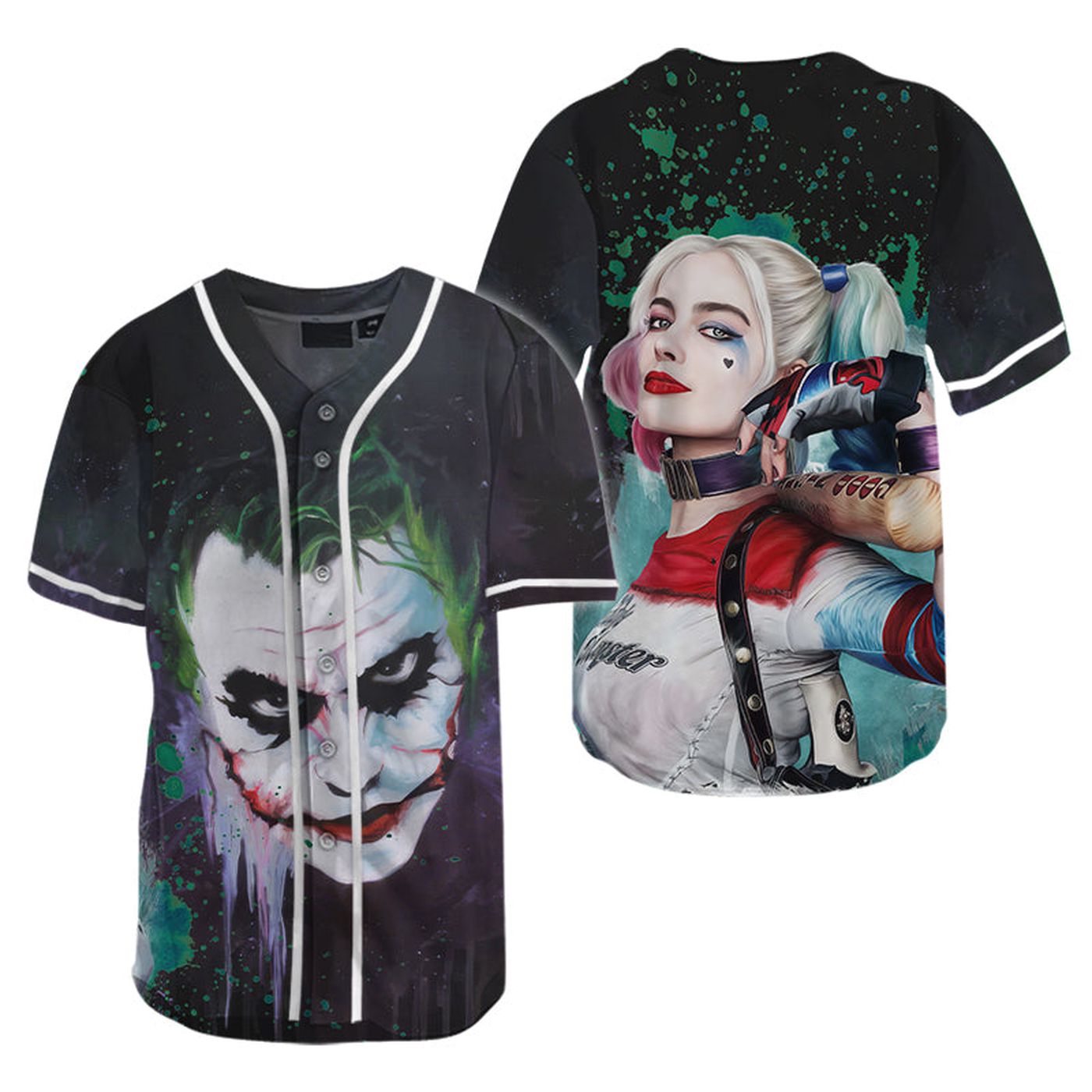 The Joker & Harley Quinn Baseball Jersey - Gift for Men Women - Gift for Men Women - lylyprint.com