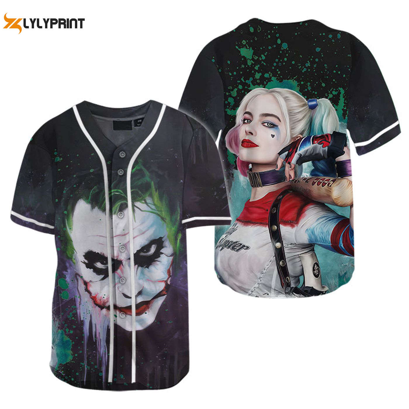 The Joker & Harley Quinn Baseball Jersey - Gift for Men Women - Gift for Men Women - lylyprint.com