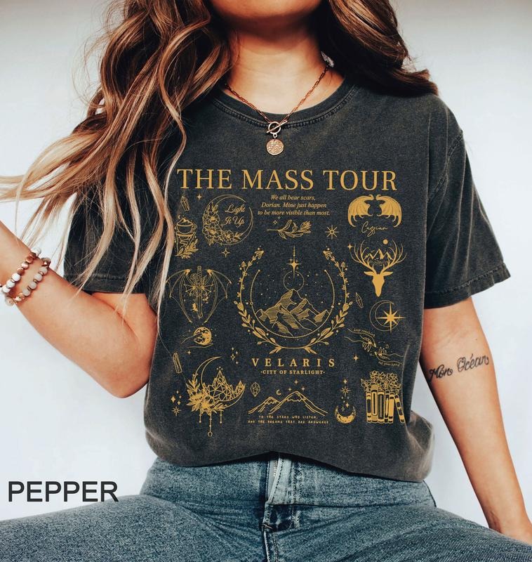 the mass tour tshirt, Velaris shirt, To the stars who listen, SJM Merch, A Court of Thorns and Roses, iprintasty of...