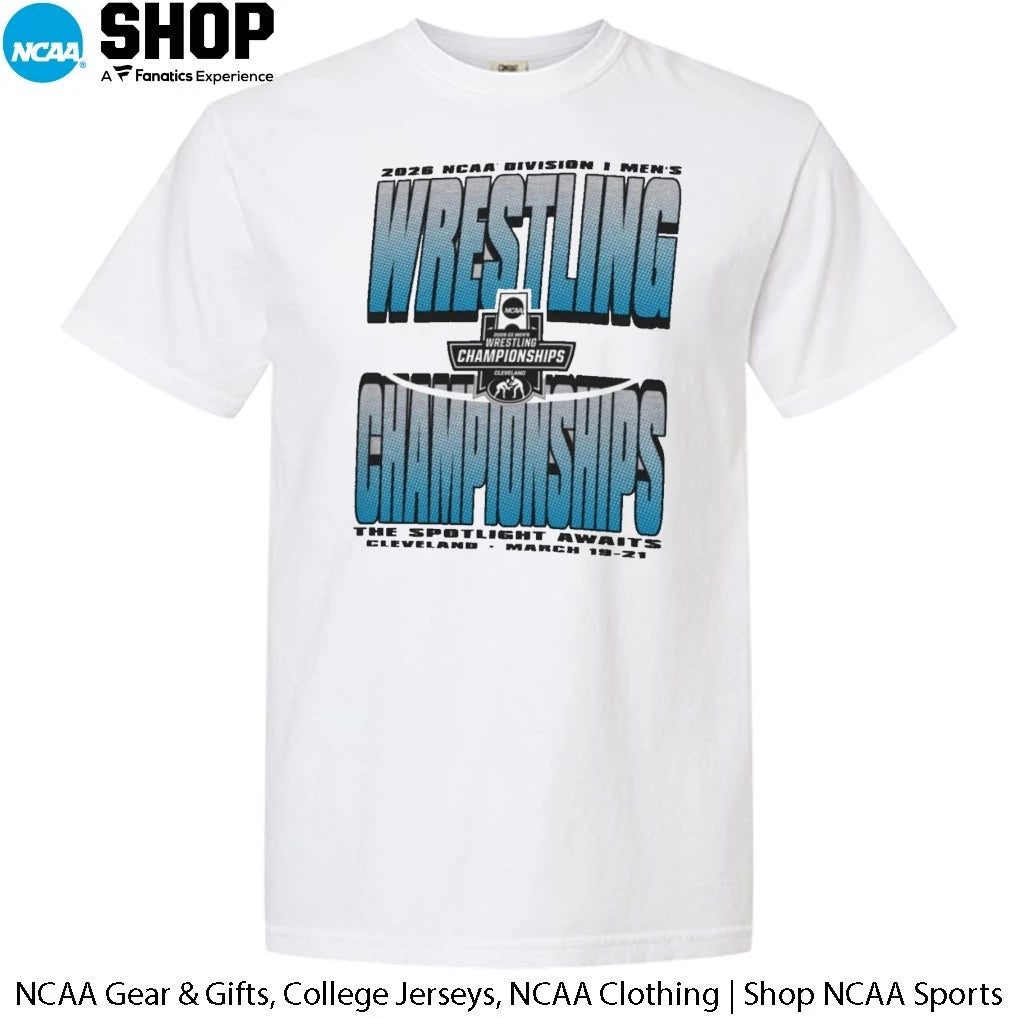 The Spotlight Awaits 2026 NCAA DI Men’s Wrestling Championships Cleveland Oh March 19-21 T-Shirt