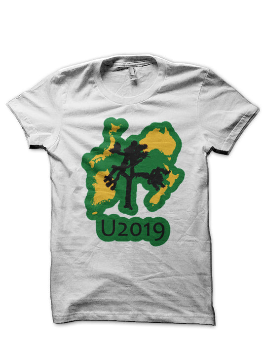 The Joshua Tree Tour White Half Sleeve T-Shirt