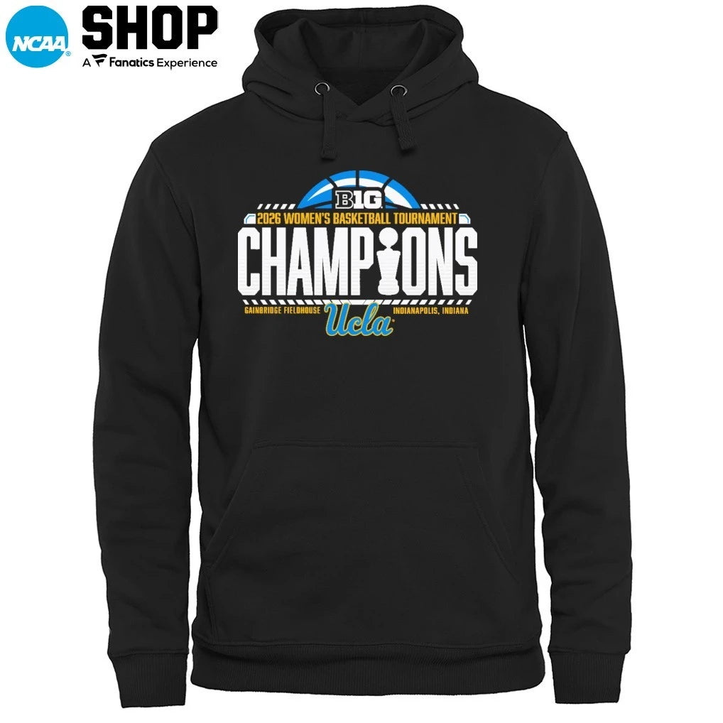 UCLA Bruins 2026 Big Ten Women’s Basketball Tournament Champions Locker Room T-Shirt