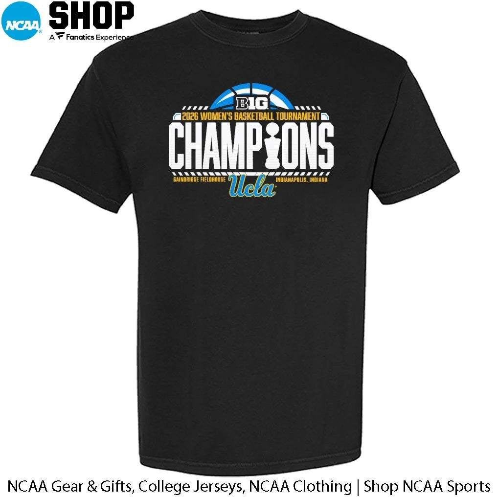 UCLA Bruins 2026 Big Ten Women’s Basketball Tournament Champions Locker Room T-Shirt