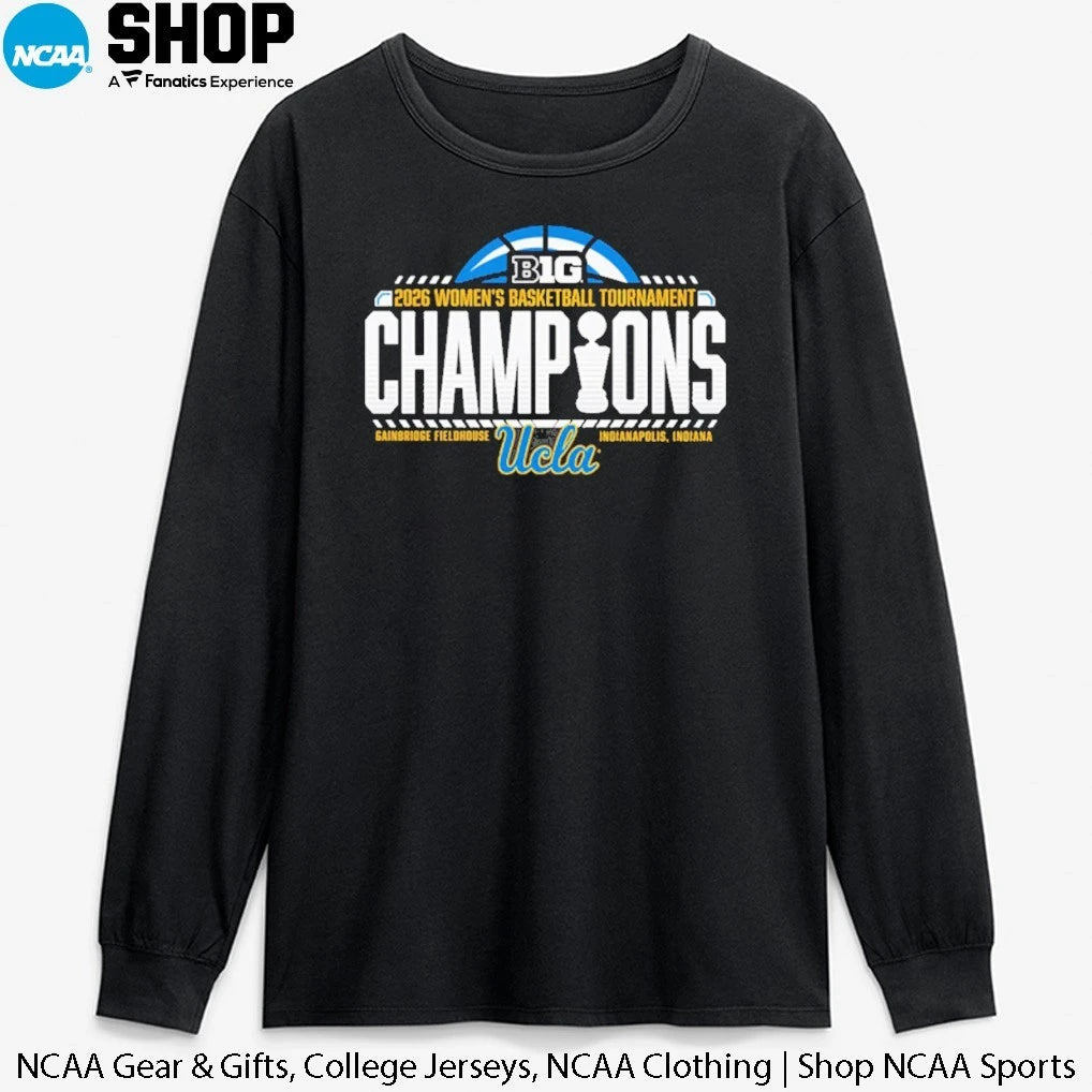 UCLA Bruins 2026 Big Ten Women’s Basketball Tournament Champions T-Shirt