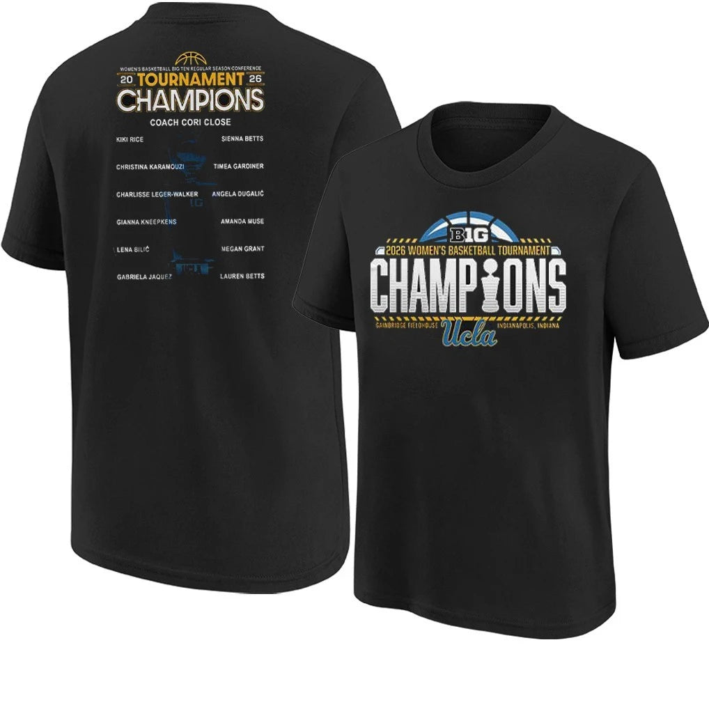 UCLA Women’s Basketball 2026 Big Ten Regular Season Conference Championship T-Shirt