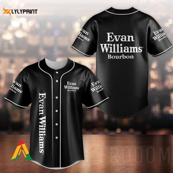 Unisex Black Evan Williams Baseball Jersey - Gift for Men Women - lylyprint.com