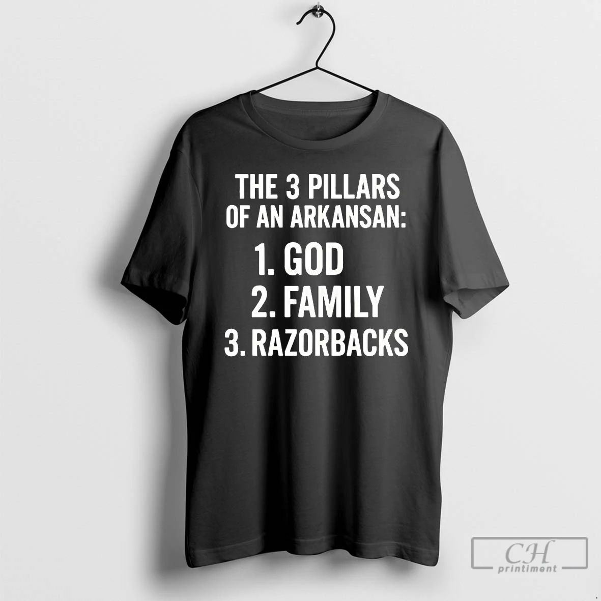 Premium The 3 Pillars Of An Arkansan God Family And Razorbacks T Shirts
