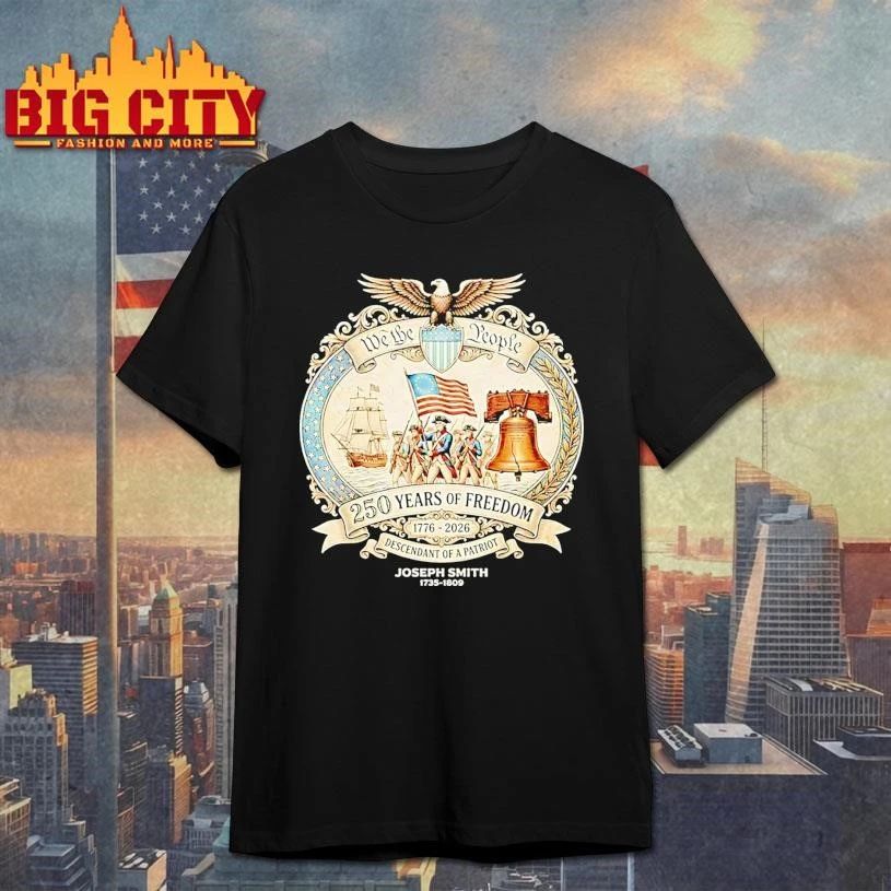 Original Personalized Descendant Of A Patriot 1776 Usa 250th Anniversary We The People Shirt