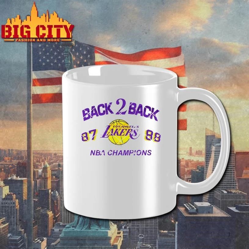 Back 2 Back Los Angeles Lakers 87 88 NBA Champions Shirt