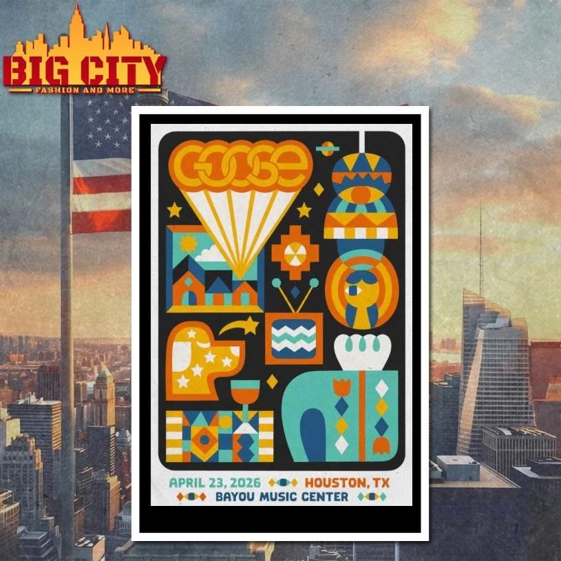 Goose At Bayou Music Center In Houston TX On Apr 23 2026 Poster Shirt