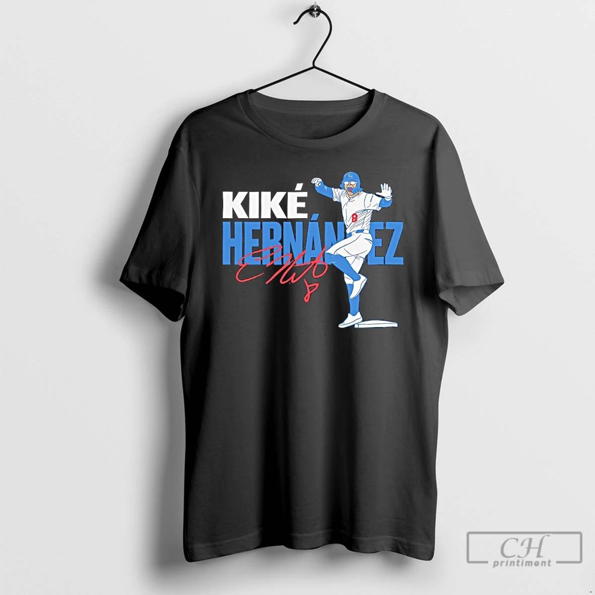 Premium Kike Hernandez Los Angeles Dodgers Signature Anime T Shirts