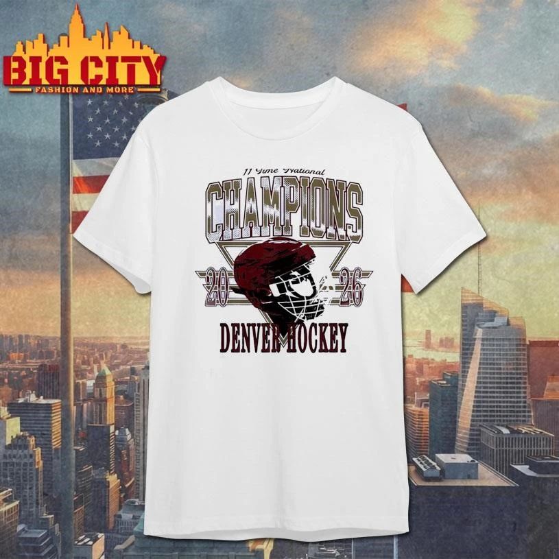 Denver Pioneers NCAA Hockey 11 Yime Ivational National Champions helmet Shirt
