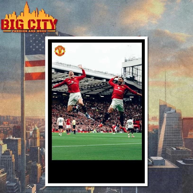 Funny Manchester United Air Sesko Feat Cunha Celebration Vs Liverpool Match Home Decor Poster Shirt