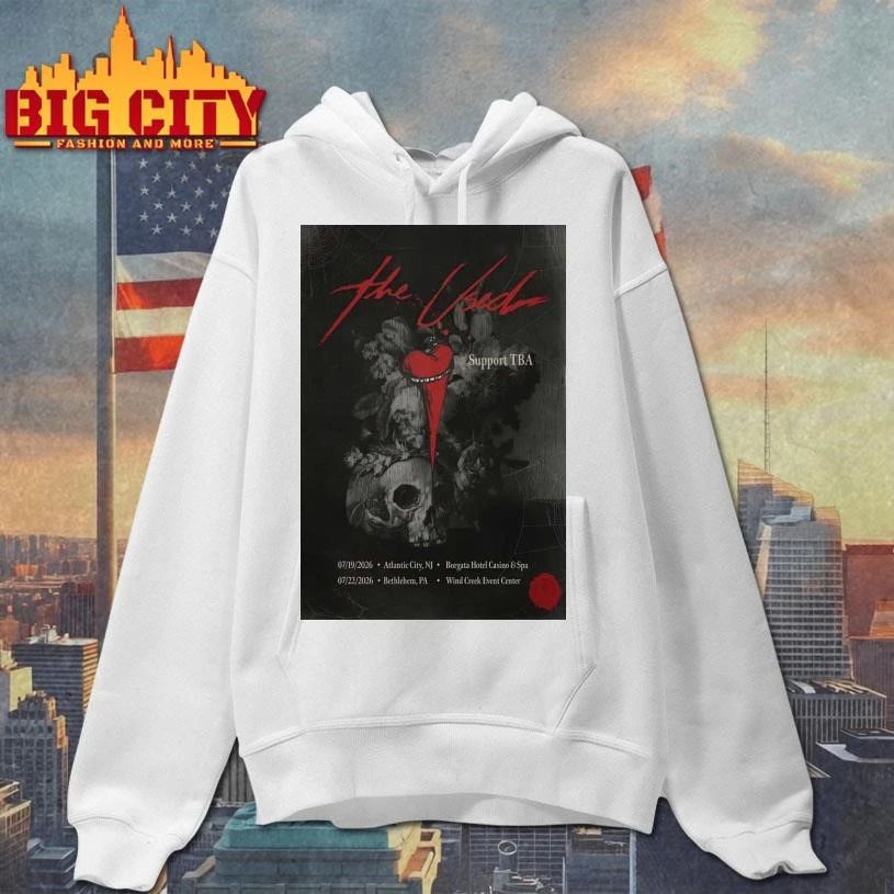 The Used May 19 2026 Atlantic City NJ And May 22 2026 Bethlehem PA Poster Shirt