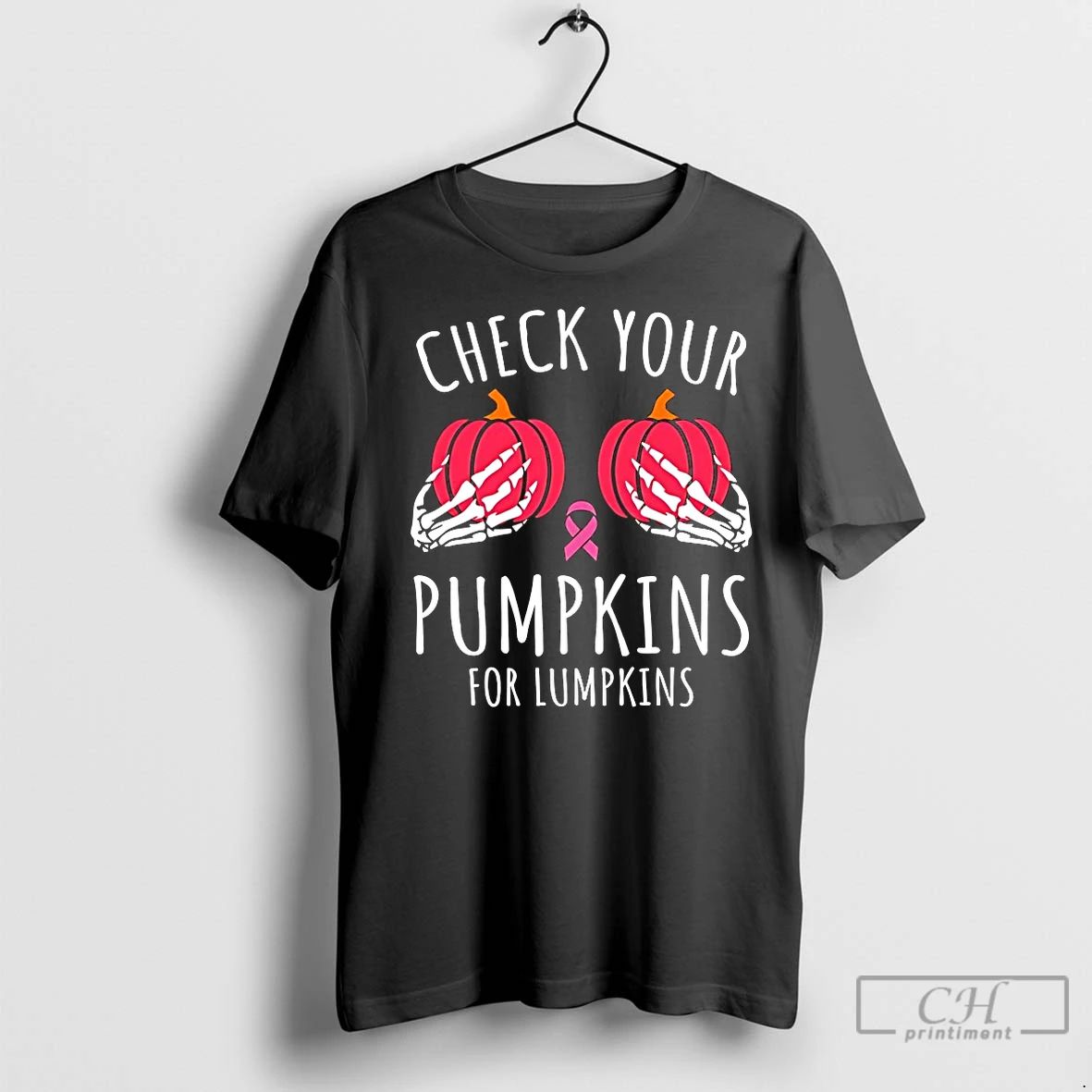 Classic October Breast Cancer Awareness Check Your Pumpkins For Lumpkins