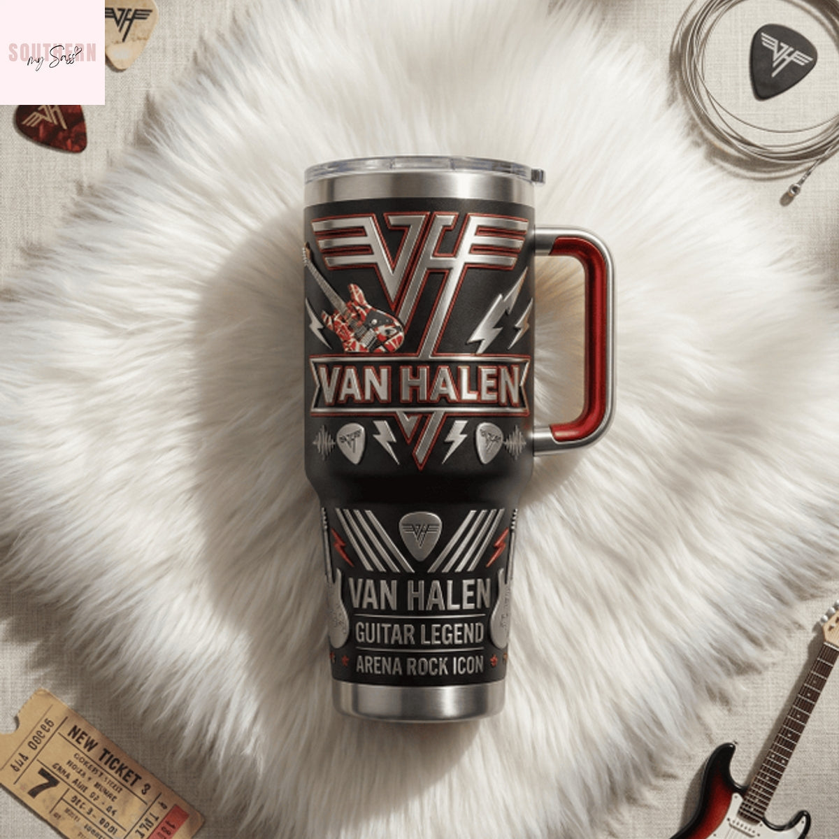 Van Halen Guitar Legend Arena Rock Icon Tumbler