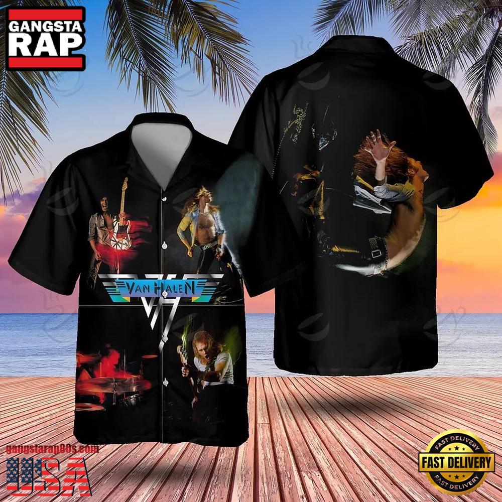 Van Halen Rock Band World Tour 2023-2024 Music Hawaiian Shirt - Gangstarap80S