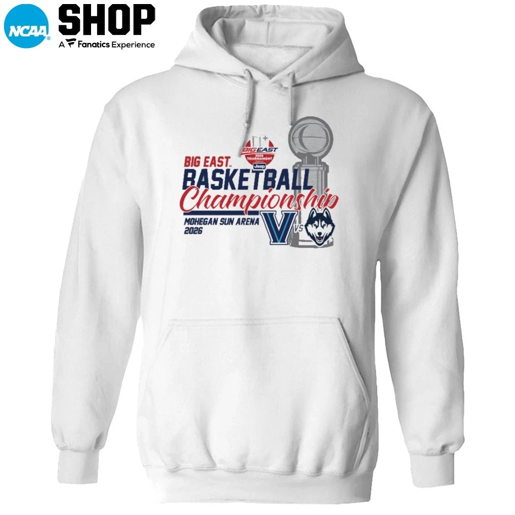 Villanova vs UConn 2026 Big East Basketball Championship Mohegan Sun Arena T-Shirt