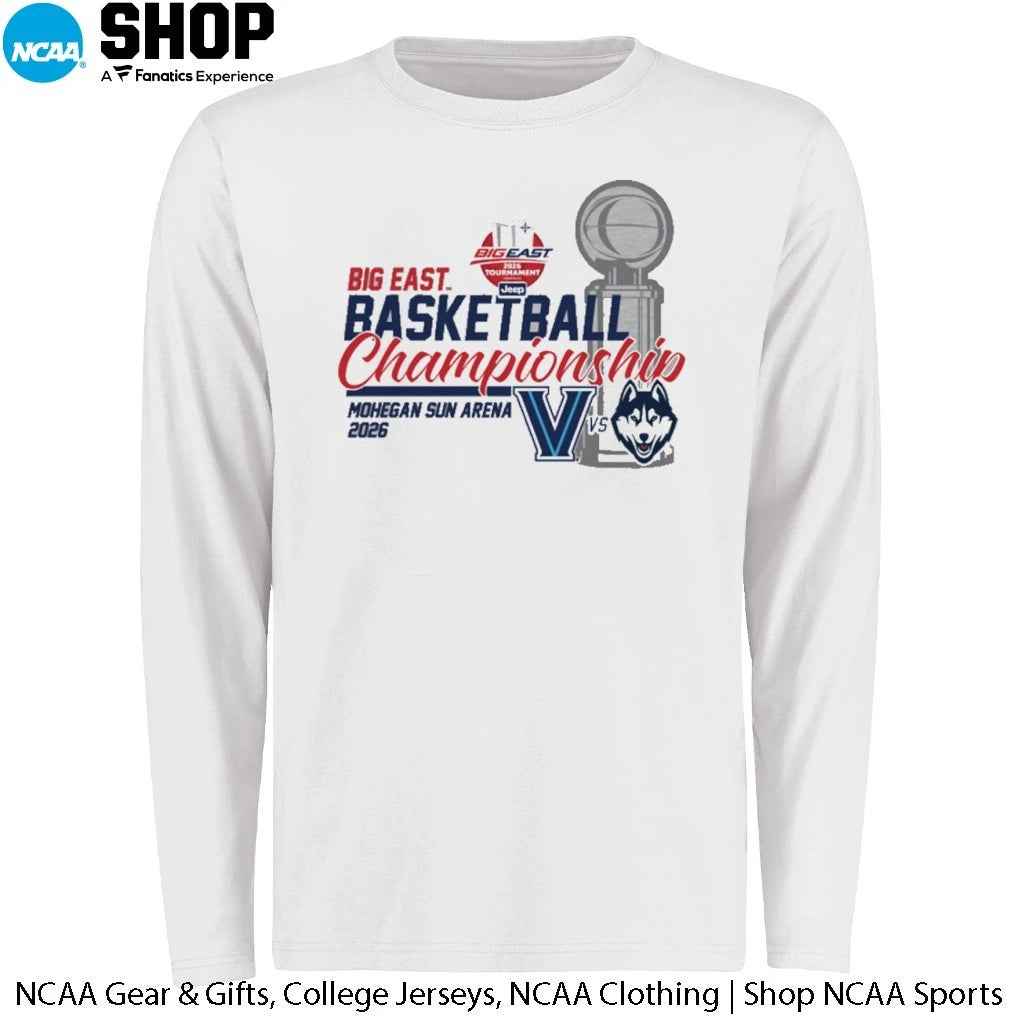 Villanova vs UConn 2026 Big East Basketball Championship Mohegan Sun Arena T-Shirt