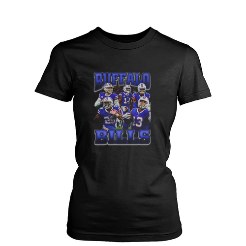 Vintage Buffalo Team Womens T-Shirt Tee