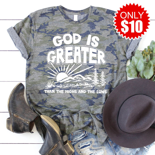 Highs and Lows Tee - Vintage Camo